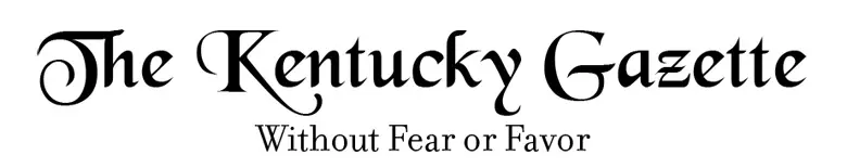 A black and white image of the words kentucky.