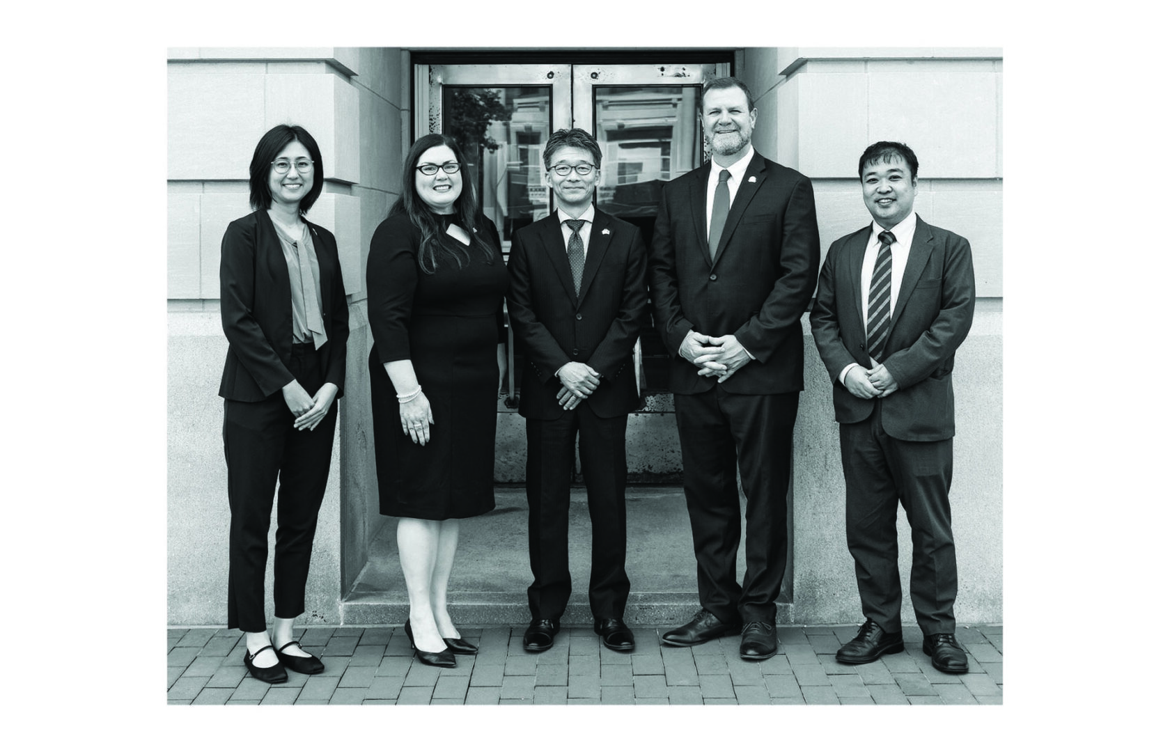 The Japan Caucus was created earlier this fall to deepen the partnership the commonwealth shares with Japan. Posing outside the Capitol Annex during meetings between Kentucky lawmakers and representatives from the Consulate General of Japan in Nashville, Tennessee are: Yuri Tsutsumi, adviser at the consulate general; Kentucky state Rep. Vanessa Grossl, R-Sadieville; Consul General Shinji Watanable; Kentucky state Sen. Matt Nunnm R-Sadieville; and Deputy Consul General Matsutaro Yamasaki. Photo: Kentucky Legislative Research Commission